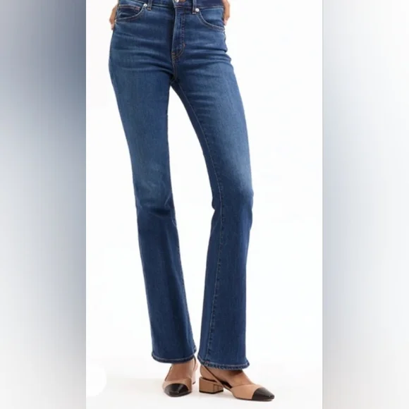 Veronica Beard Beverly Skinny Flare Hifh Rise Jeans - Picture 1 of 5